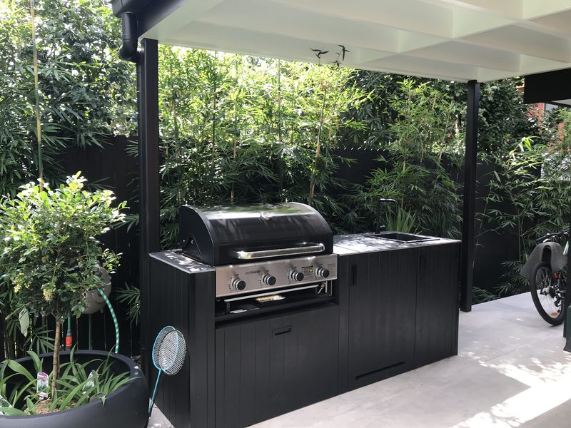 Fabulous new outdoor BBQ means the chef is now part of the party!